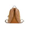 MCM Visetos Monogram Leather Backpack with Gold Hardware & Front Pocket Large Daily Bag for School Travel & Work