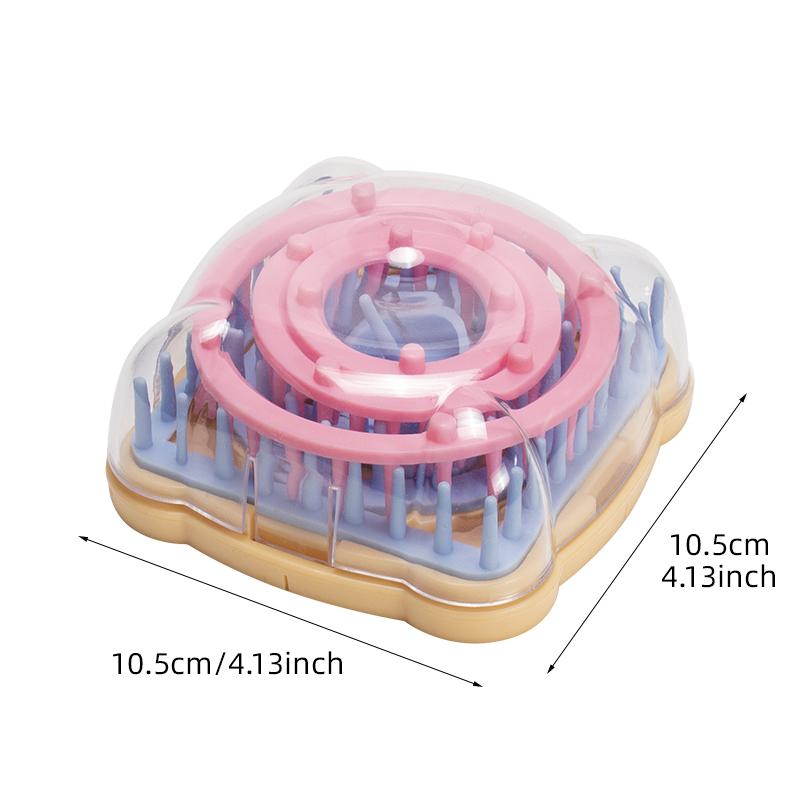 1set mixed Random color flower knitted loom set, DIY crochet & weaving plastic knitter tools, can hand make beautiful flowers