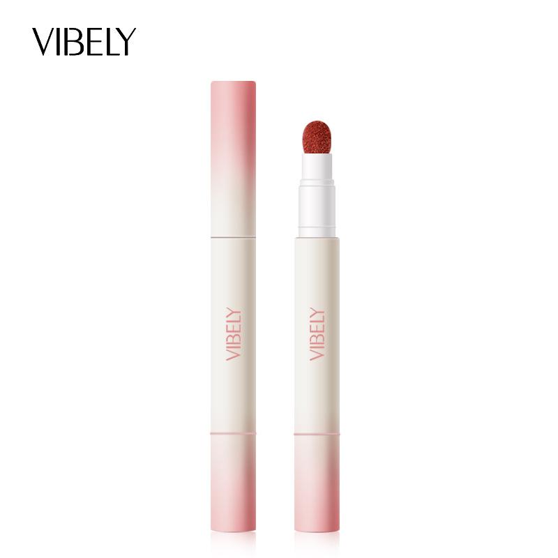 VIBELY New Cute Colorful Velvet Air Lip Glaze - Rich, Long-Lasting, Fade-Resistant, Soft Matte Lip Cream Makeup