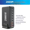 Universal 286W GaN Charger: 20V5A for Phone, Tablet, Laptop & Desktop Charging Station.