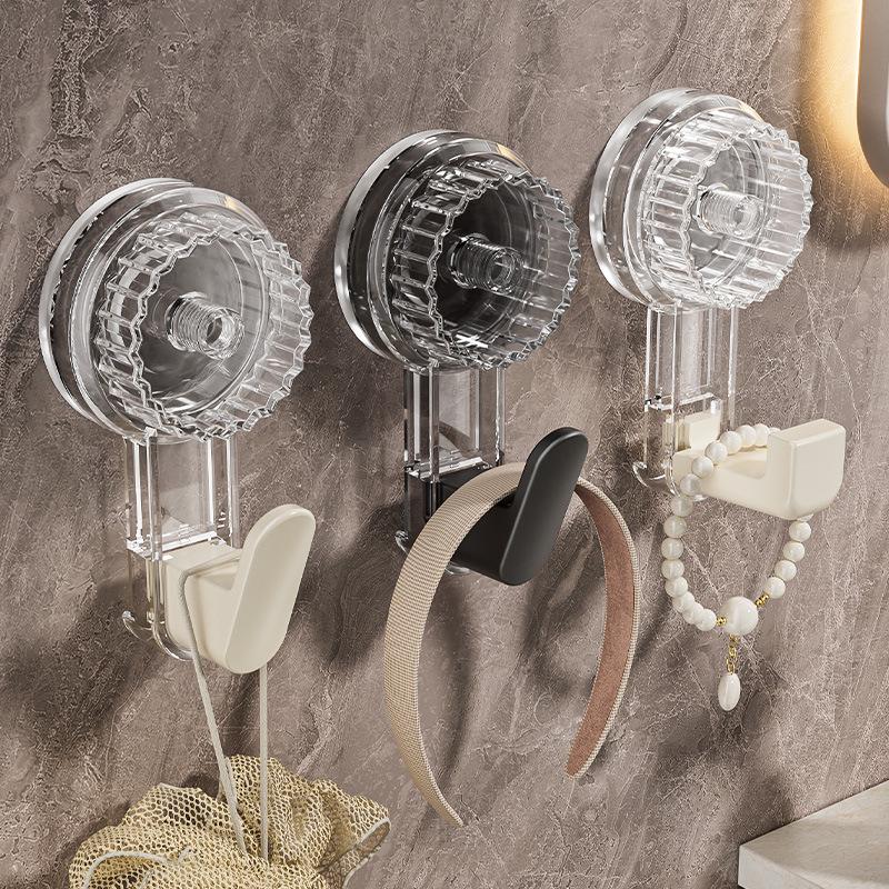 Wow Rotating Suction Cup Hook - Strong, No-Drill Adhesive for Bathroom, Kitchen, or Door.