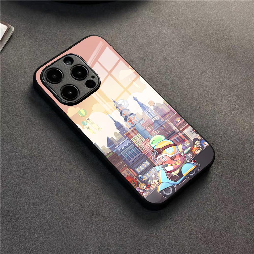 MapleStory Phone Case For 17 Pro Max IPhone 16 Pro 14 12 11 13 Mini X XR XS 15 Plus SE Glass Cover