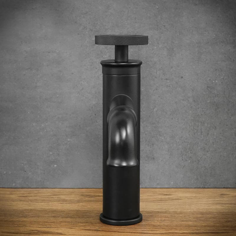 SALFORD low black free-standing washbasin tap
