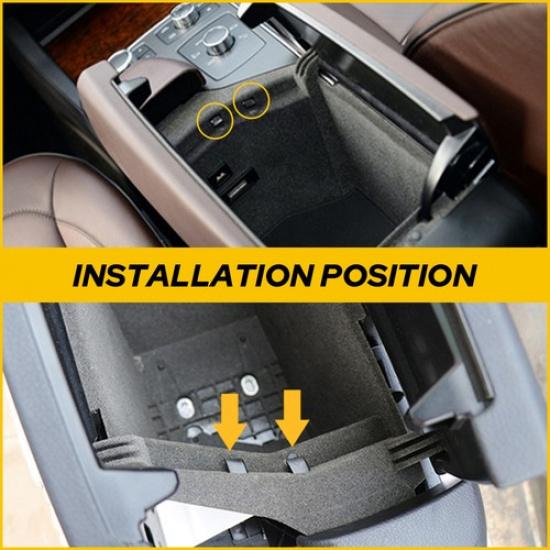 2X Per Mercedes-Benz W166 W292 X166 GL Console Centrale Bracciolo Clip di Chiusura L+R