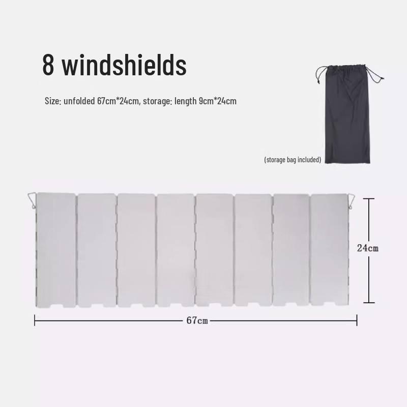 Portable Folding Windproof Stove Barrier for Outdoor Camping