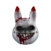 Realistic Anime Horror Rabbit Mask Lightweight Practical Plastic With Adjustable Strap For Cosplay Halloween Costume Event