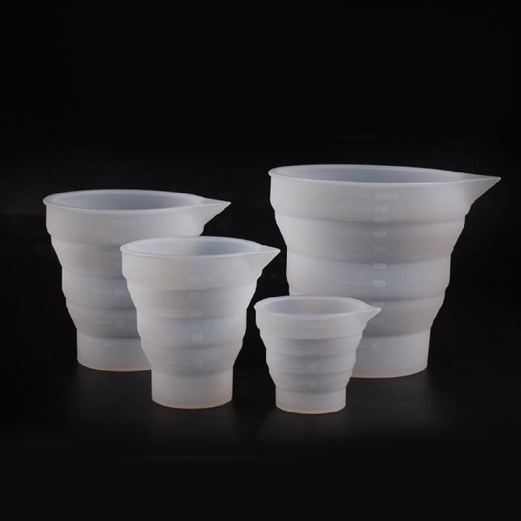 Flexible Liquid Measurer Container Mold Silicone Measuring Cup Molds Non-stick