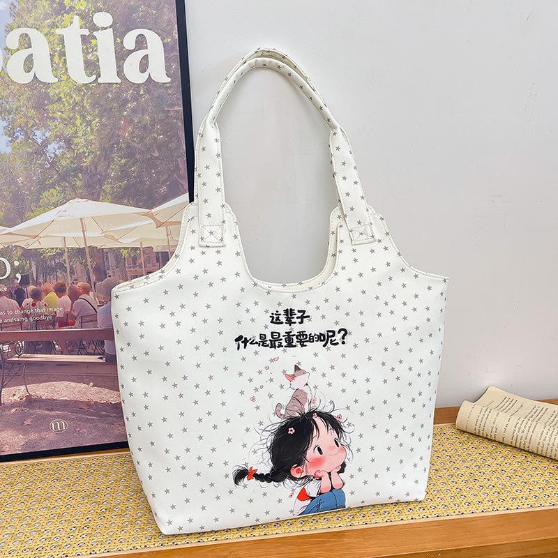

Women s Large Capacity Canvas Shoulder Bag - Ideal for Work, Commute, or Summer Outing 40*12*36 cm
