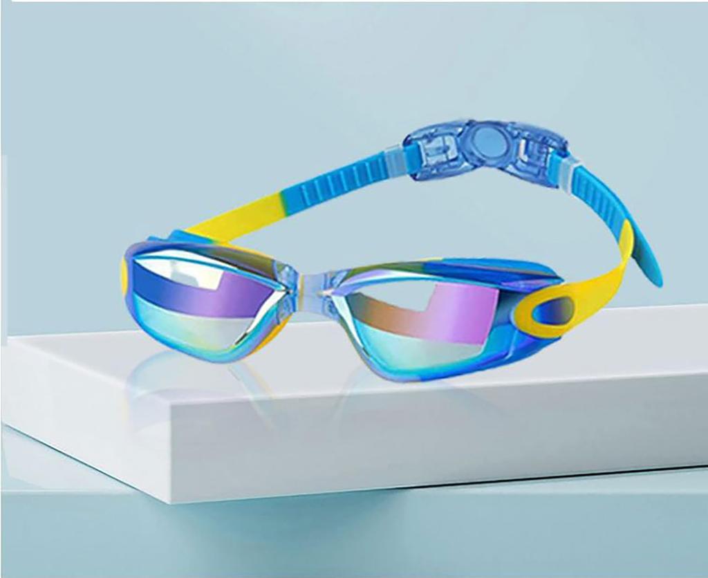 Swim Goggles for Swimming Ages Underwater UV UV Leak Adjustable Easy to Nose Storage Case For Elementary School Competitive Fitness [Lalapala] Kids,