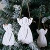 Faceless Angel Silicone Molds DIY Christmas Tree Hanging Ornament Gypsum Molds Concrete Resin Craft Gifts Making Home Xmas Decor