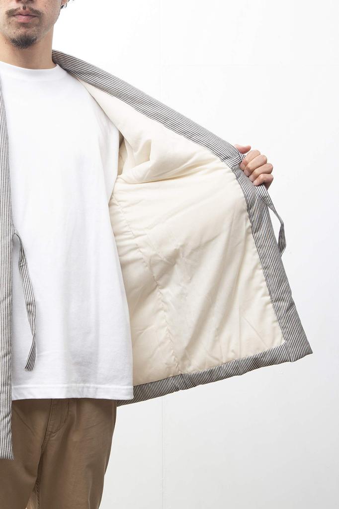Watanosato Cotton Hanten for Twill Hickory Pattern Men, Weave,