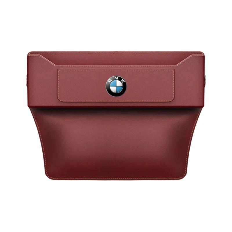 Car Seat Gap Multifunction Leather Organizer Storage For BMW X1 X3 X5 X6 X7 1 3 5 6 7 Series G20 G30 G11 F15 F16 G01 G02 F48