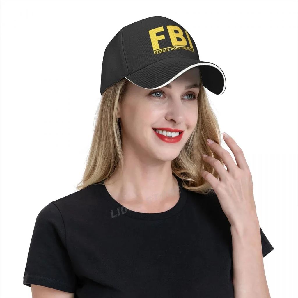Fbi Funny FeUnisex Y Inspector Baseball Cap Hat Unisexs Women Fish Outdoor Hip Hop Boys Summer Sport Casual Printed Czapka