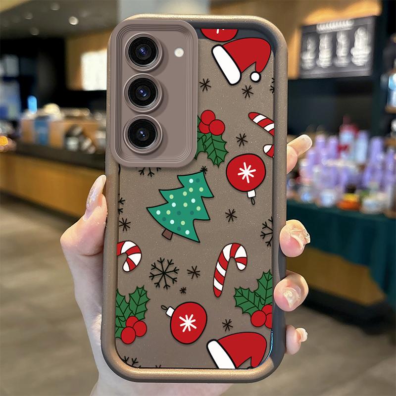 Christmas Pattern Phone Case For Samsung Galaxy A35 A34 A33 A32 5G A31 A30 A24 A23 A22 A16 A12 A06 A03 M55 Soft Shockproof Cover