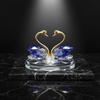 Exquisite Crystal Crystal Swan Ornaments Light Luxury Glass Swans Swan Figurines  Car Interior
