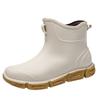 Fashion New Men's Rain Boots Rubber Gumboots Mid-calf Waterproof Working Boots Comfort Non-slip Fashion Men's Rain Boots Rubber Gumboots