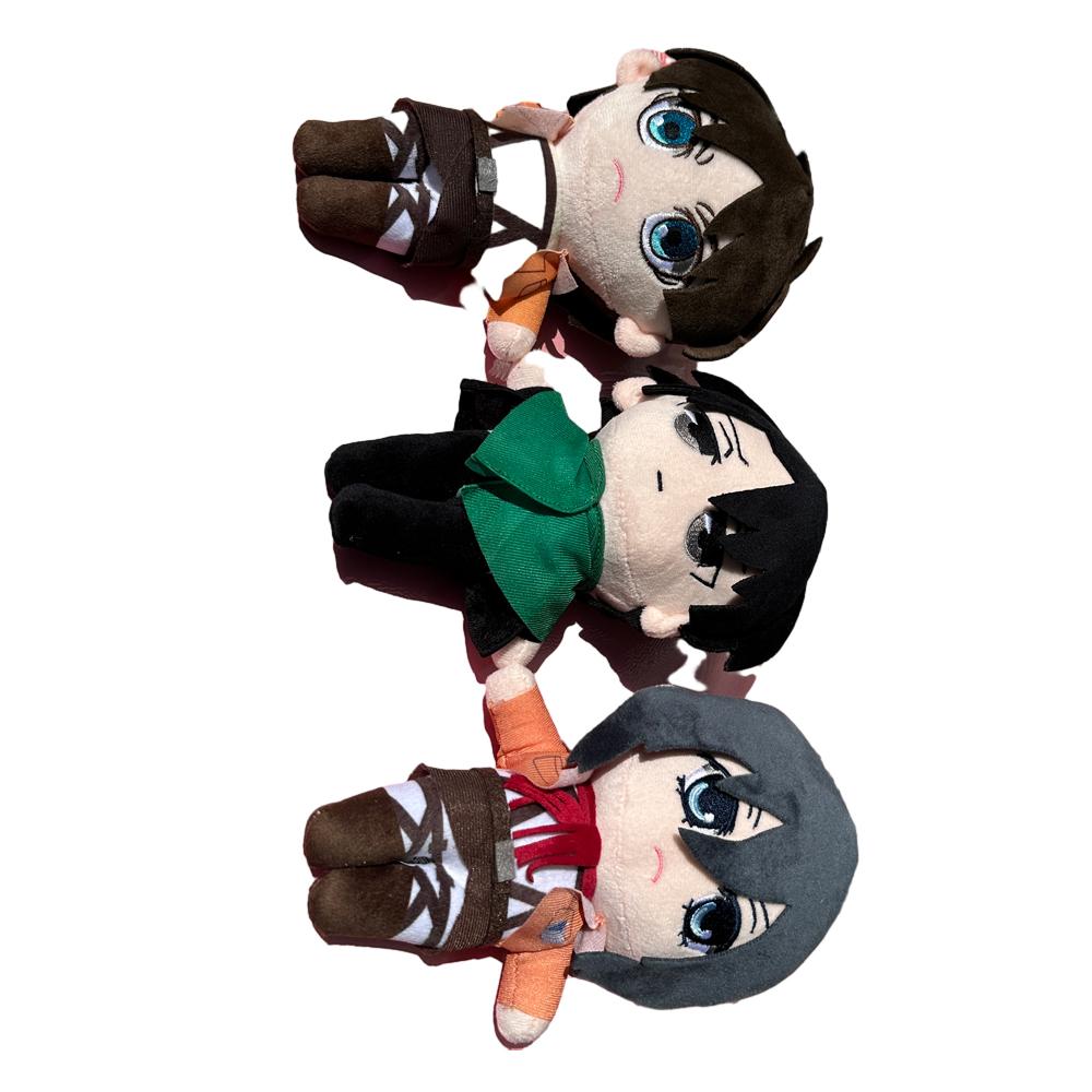 20Cm Anime Attack On Titan Plush Toys Doll Kawaii Cute Soft Stuffed Plush Pillow Levi Eren Mikasa Stuffed Doll Gifts For Kids