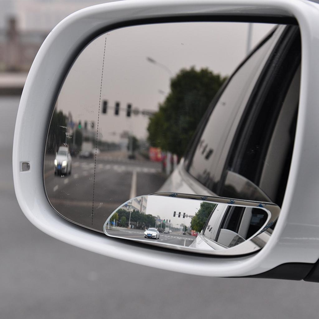 Universal 360 Degree HD Blind  Mirror For Car Reverse Frameless Ultrathin Wide Angle  Rear View Mirror Car Accessorie