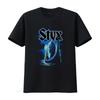 Styx Shirt T Cotton All Size Vintage Washed Casual Stretched Fashion Unisex Versatile Streetwear Slightly Breathable Homme