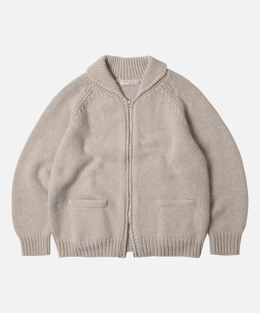 Frizmworks Heavy Cowichan Zip Up Cardigan _ Oatmeal