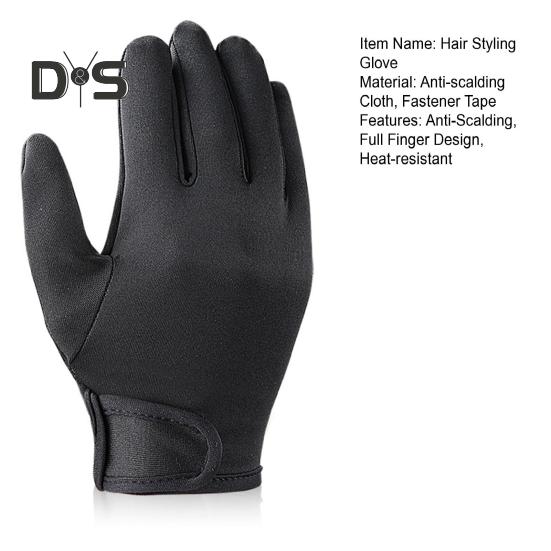 1Pc Hair Styling Glove Anti-Scalding Hairdressing Full Finger Glove Heat-resistant Left Right Hand Protection Hair Curling Iron Wand Hot Brush Glove