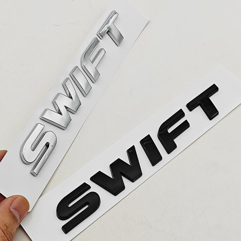 AAGN1 Pre SUZUKI Swift ABS Predný znak na auto Logo zadného kufra 3D odznak Nálepka Modifikovaná dekorácia s písmenami
