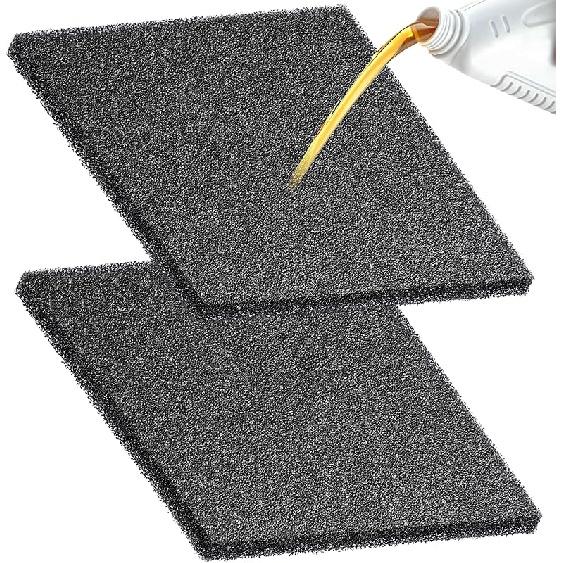 2 Pack Oil Change Kit, 15 Inch Oil Drain Pan Splash Pad Fits Most Drain Pans