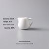 Mai Ji Petal Dessert Bowl, Pure White Ceramic for Porridge, Tea, Breakfast, or Sweet Soup.