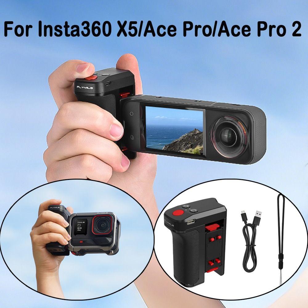 Quick Release Bluetooth Street Camera Handle With Shutter Button Street Grip Holder for Insta360 X5/Ace Pro/Ace Pro 2