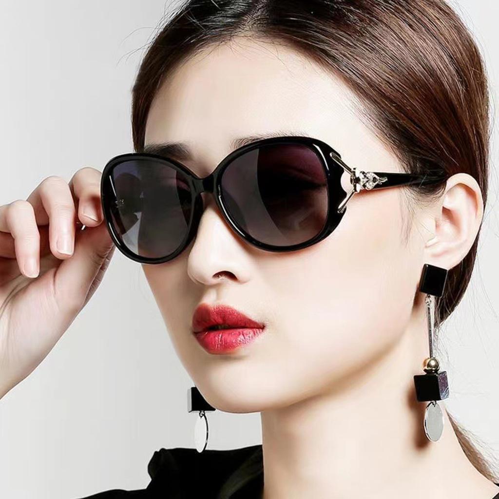 Ladies Fashion New Ladies UV Protection Sunglasses Shade Driving Big Frame Fox Head Sunglasses