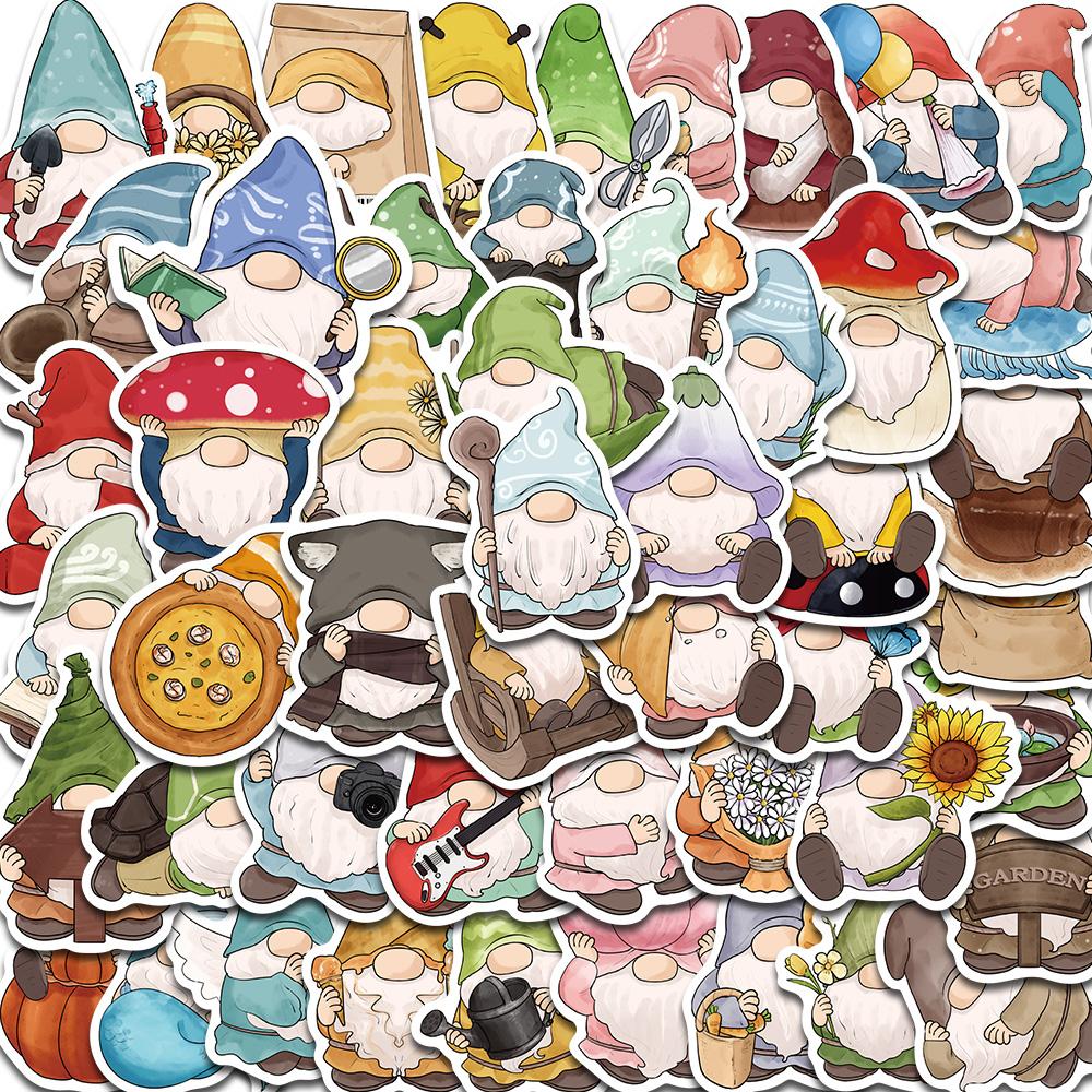 

50PCS Cartoon Dwarf Stickers Nostalgia Coffee Skateboard Y2k Fashion Graffiti Laptop Luggage Waterproof Cartoon Graffiti Sticker