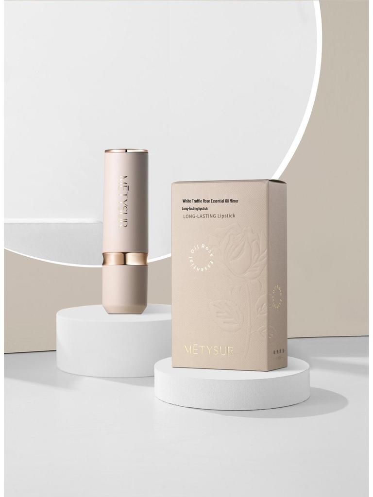 METYSUR White Truffle Rose Essential Oil Long-Lasting Moisturizing Lipstick MT6061
