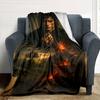 1pc Lord of the Rings volcano Flannel Blanket Soft Warm Throw for Home, Office, Travel, All-Season Cozy Bedding GiftL1284