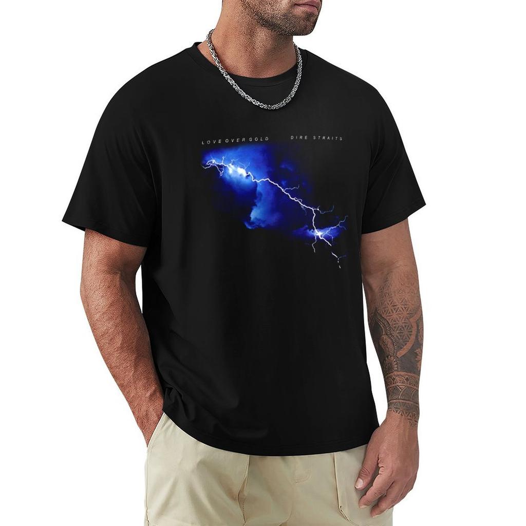 Dire Straits Love over Gold shirt TShirt Gym Exercise Short Sleeve TShirt