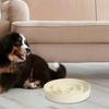 Pet Dog Slow Feeder Bowl Food Plate Puzzle Bowls for Dogs Supplies Kitty Beige 15.5cm