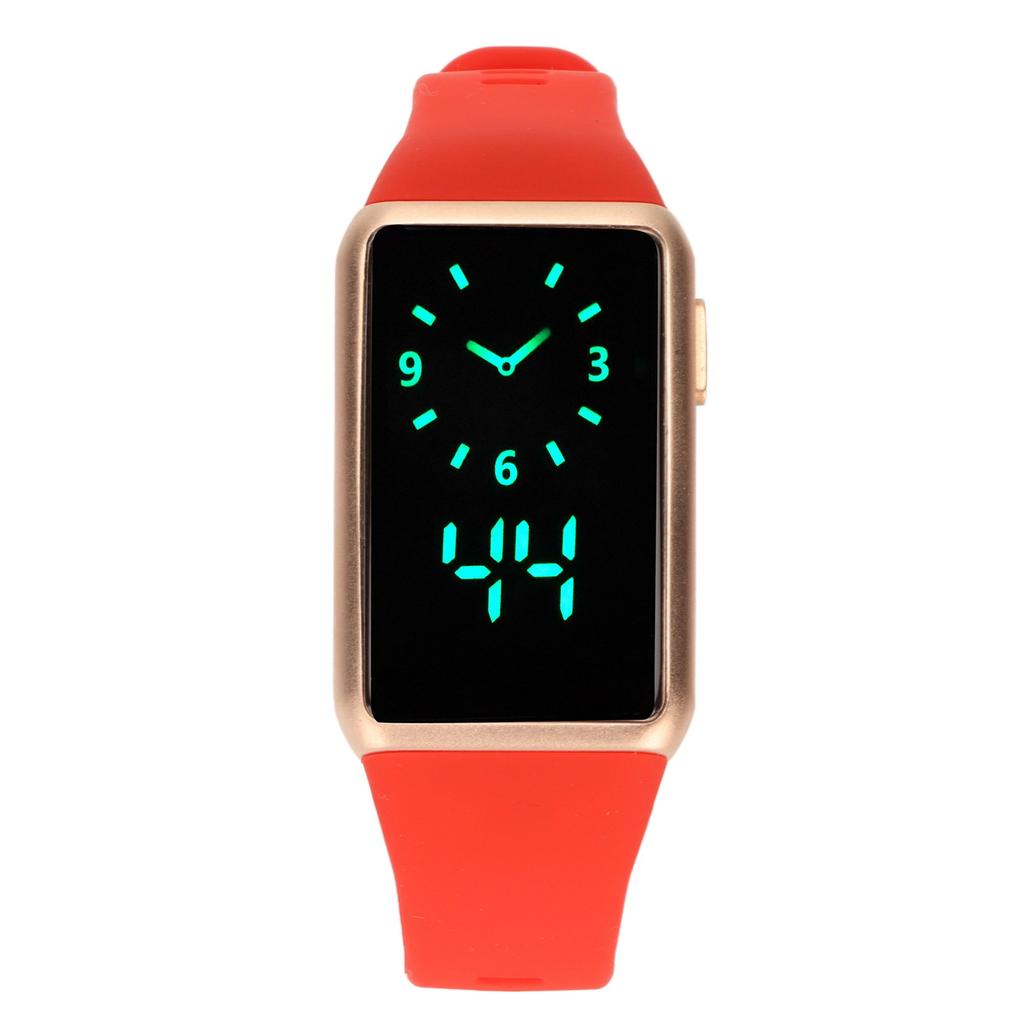 Smart Watch Alloy Silicone Glass 210mah 30m Waterproof LED Fitness Watch for Family Friendly Colleagues
