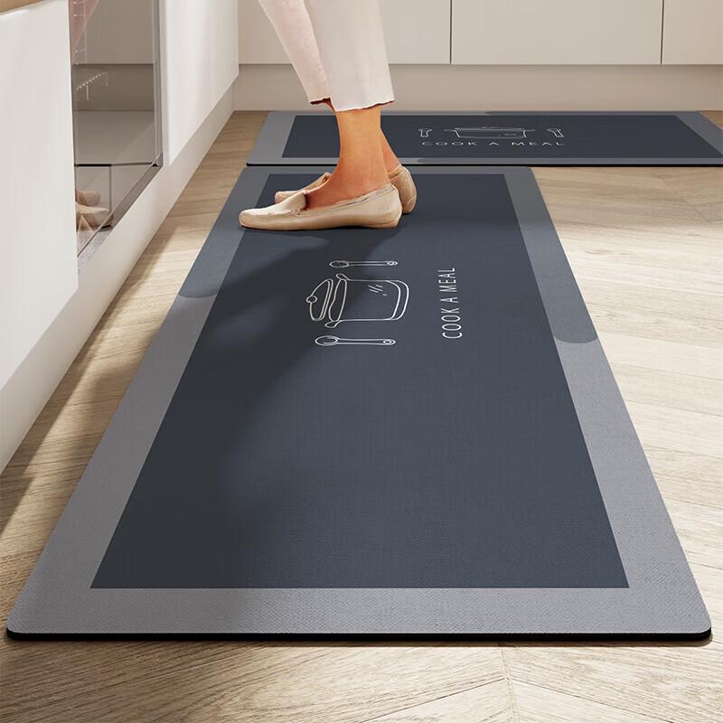 Yinshang Кухонный нескользящий впитывающий коврик для пола 60cm*150cm