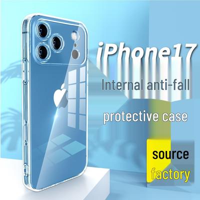 iPhone 17 Pro/Pro Max Soft, Transparent, Drop-Proof Silicone Case