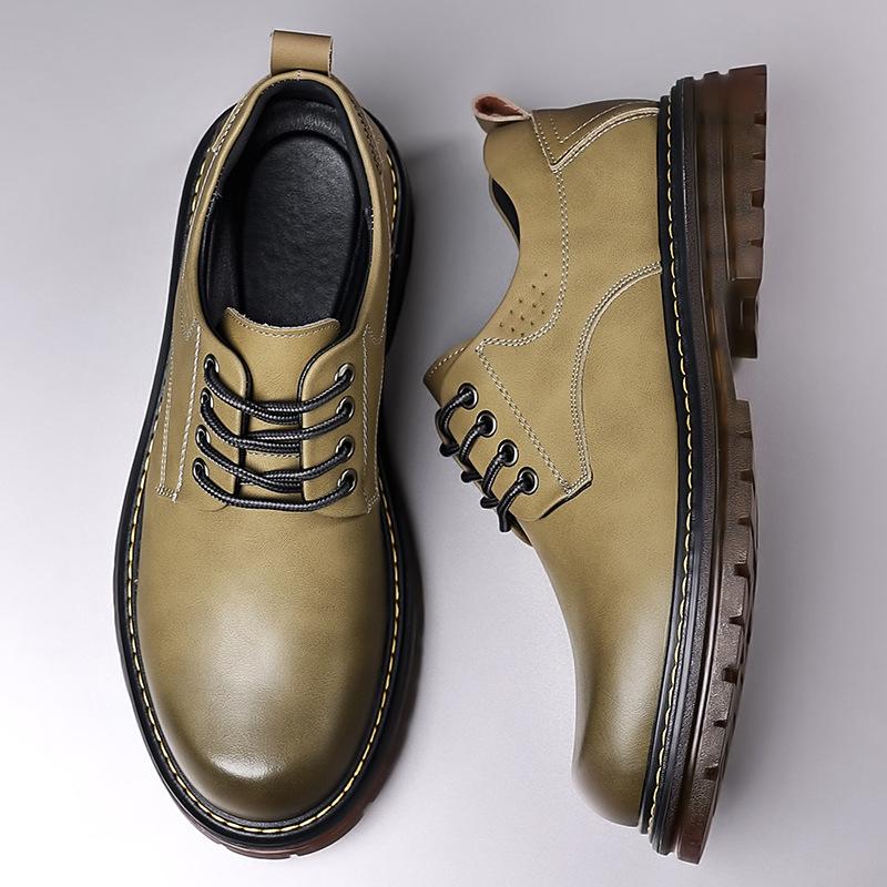 

Мужская обувь из натуральной кожи. Новые кожаные туфли. Мужская универсальная повседневная обувь с низким верхом и мягкой подошвой. 44