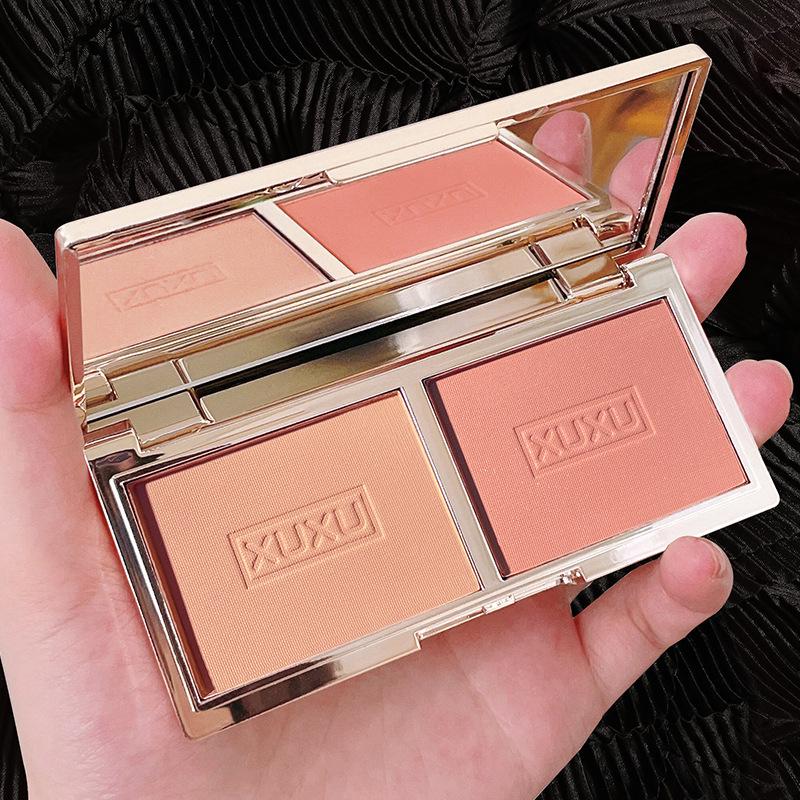 XUXU Kwiatowa Wróżka Dwukolorowy Róż Matowy Naturalny Kontur Róż Paleta Sun-Kissed Nude