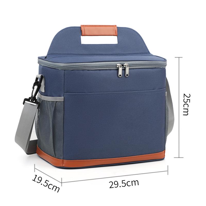 Thick Oxford Fabric Picnic Lunch Bag Large Capacity Insulated Cooler Tote Leak-Proof Thermal Bag For Outdoor Camping And Daily