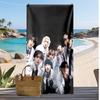 Stray kids idol Printed Quick Dry Beach Towel Super Absorbent Soft Lightweight Bath Towel for Pool Summer Travel