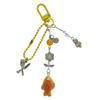 Y2K Era Taiyaki Phone Charm Japanese Vintage Style Keychain Pendant Multi Purpose Accessory Artistic Handmade Gift