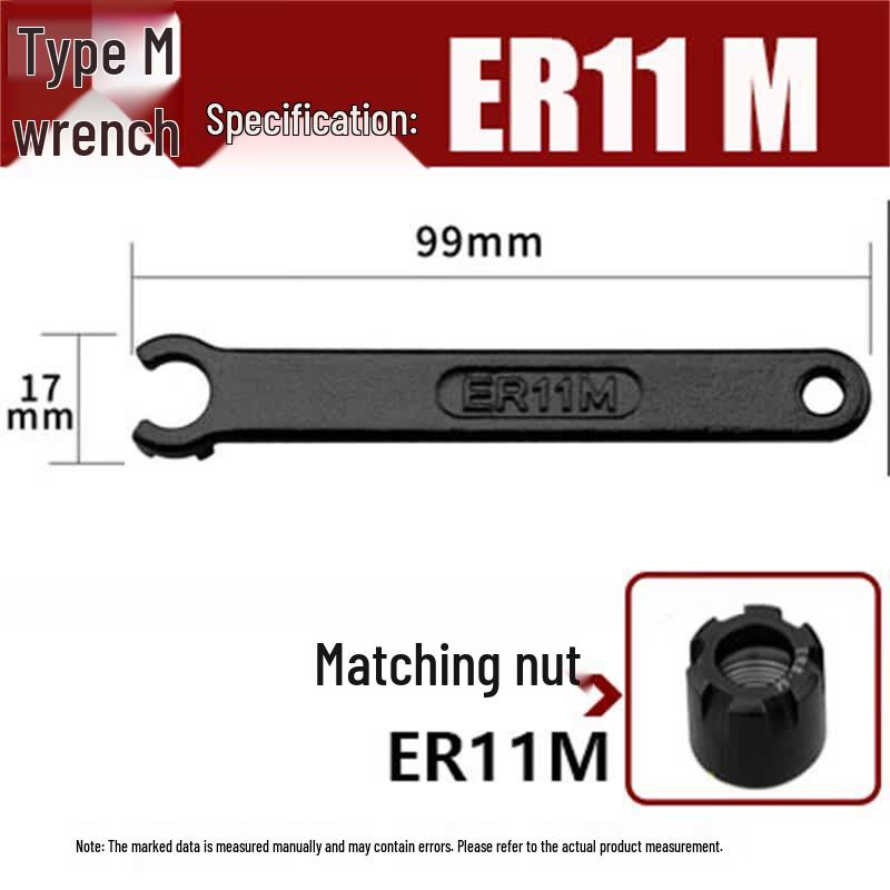 Hardened ER Collet Chuck Hook Spanner Wrench