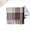 1116 New Korean plaid scarf women's winter senior sense versatile warm scarf student couple shawl dual-purpose