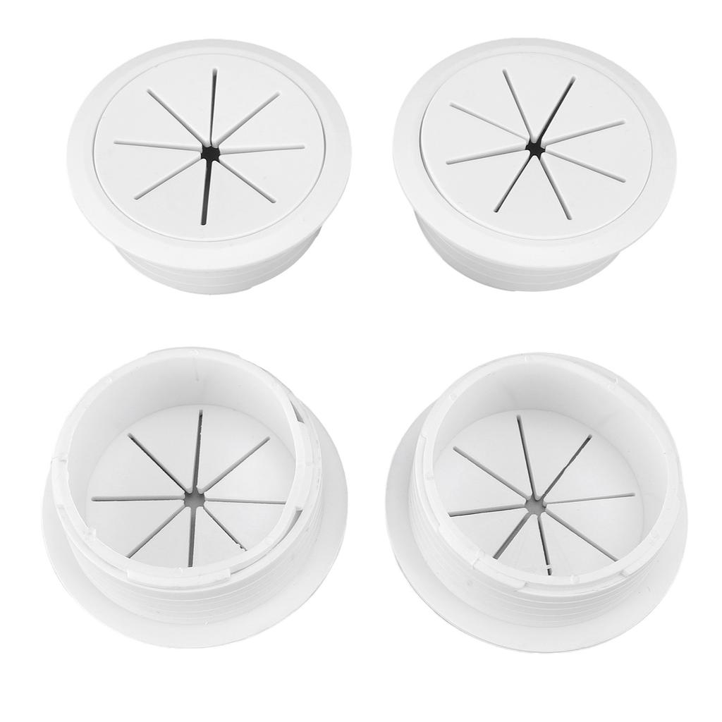 TV Wire Hider for Wall 2‑3/8in 60mm Hole Cord Hider in Wall Cable Management Kit Includes 4 Pass Thr