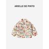 French Arielle De Pinto Kidsren's Denim Jacket Autumn Style Pure Cotton Boys' Graffiti Cardigan Kidsren's Clothing Trendy