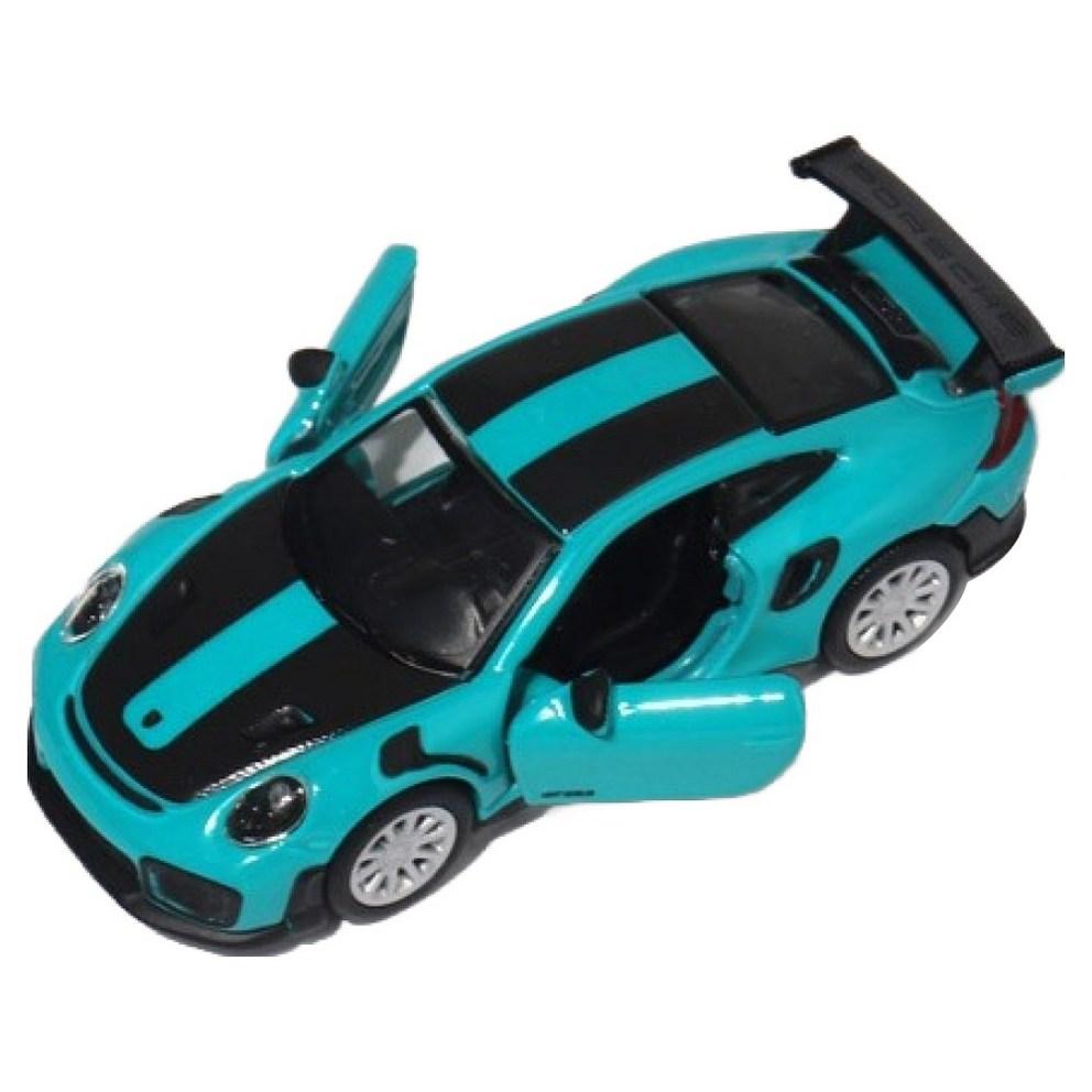 Maisto 1:64 Speed Icons Porsche 911 GT2 RS Die-cast Model Car with Opening Doors, Blue