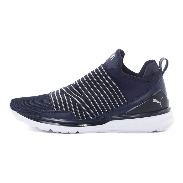 Puma Ignite Mesh Fabric Synthetic Leather Comfortable Versatile Mid-Top Lifestyle Casual Shoes Men Casual Shoes Blue White 190506-02