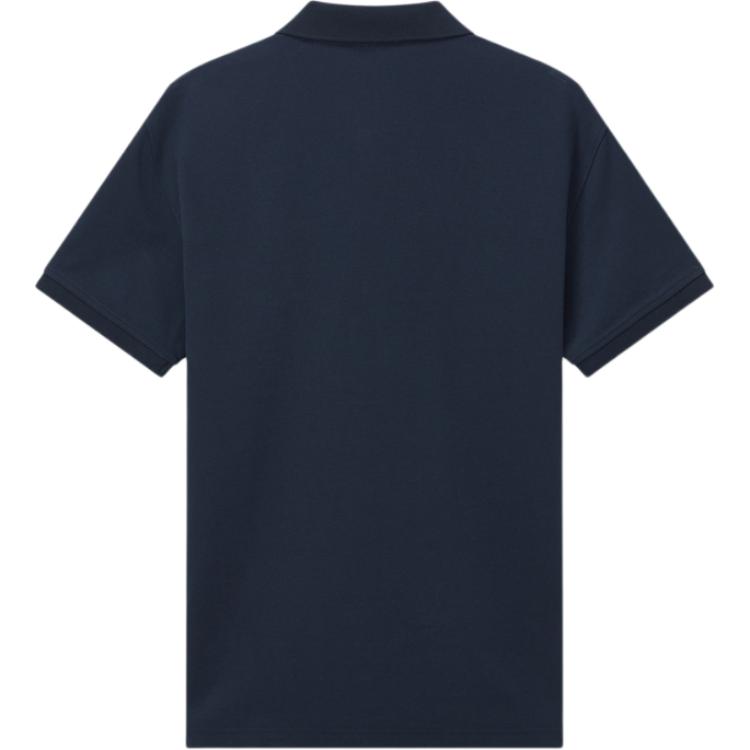 Levis Casual Comfortable Solid Color Simple Short Sleeve Polo Shirt Men Polo Shirts Navy-Blue 004KC-0002